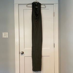 Helmut Lang Olive Maxi Dress